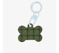 Floral Swirls Ivy Printing Bone Shape Dog Tags Double Sided Personalized Pet Pendants for Dogs and Cats