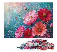 Floral Symphony︰ A 3D Floral Art Jigsaw Puzzle for Adults, 500 Pieces | During puzzle time: Adult Puzzle: festive puzzle present, indoor weekend activity.