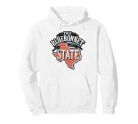 Floral Texas Map The Bluebonnet State TX US States Texan Pullover Hoodie