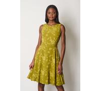Floral Textured Sleeveless Dress SOLO Green 16