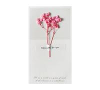 Floral Thank You Card,Thank You Notes - Dried Flower Cards for Teachers' Day | Unique DIY Invitations and Thank You Cards, Mother's Day Cards