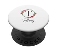 Floral Tiffany Name Flower Personalized Name Tiffany PopSockets Adhesive PopGrip