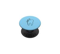 Floral Tooth Dental Assistant Aesthetic Line Art PopSockets Adhesive PopGrip
