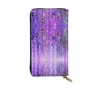 Floral Tree Print Leather Long Clutch Wallet â€“ Fashionable Personalized Wallet, Multiple Card Slots, Gift Ready, Black, One Size
