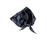 Floral Triangle Scarf Head Wrap Cotton Linen Thin Breathable Spring Summer Bandana For Women(Color 03)