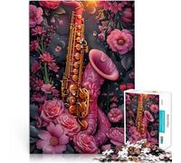 Floral TrumpetJigsaw Puzzle for teenagers 1000 Pieces Stress Reliever Staycation Kill time Artists Collection, Fine Art 38x26cm