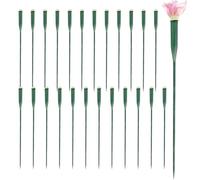 Floral Tubes - 25-Piece Single Floral Stem Tubes for Fresh Flowers - Self Watering Arrangement Supplies for Lilac Maintenance Rose Propagation Indoor Home Studio