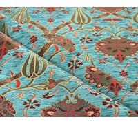 Floral Tulip Upholstery Fabric Bohemian Boho Tapestry Ottoman Turkish Navajo Moroccan Oriental Ethnic Upholstery Fabric by The Yard (1 Yard (55" x 36"))