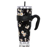 Floral Tumbler, Daisy Gifts for Women Girls, 40 Oz Daisy Tumbler with Handle and Straw, Floral Gift, Flower Daisy Water Bottle Coffee Travel Mug Cup Drinking Glasses, Flower Daisy Decor Accessories