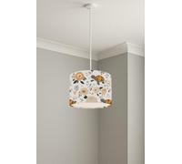 Floral Turtles Serenade lightshade - 20 x 18.5cm Ceiling Drum Shade | 69AA1E