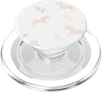 Floral Unicorn Design, Elegant Magical Horse, Neutral Tone PopSockets PopGrip for MagSafe