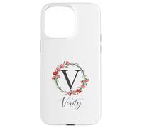 Floral Verity Name Flower Personalized Name Verity Case for iPhone 15 Pro Max