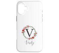 Floral Verity Name Flower Personalized Name Verity Case for iPhone 16 Plus