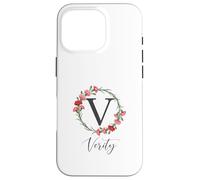 Floral Verity Name Flower Personalized Name Verity Case for iPhone 16 Pro