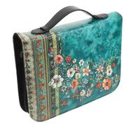 Floral Vintage and Zipper Closure Carrying Case with Handle Bible