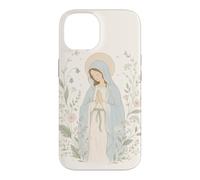 Floral Virgin Mary Prayer Faith Botanical Art Case for iPhone 14
