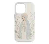 Floral Virgin Mary Prayer Faith Botanical Art Case for iPhone 14 Pro Max