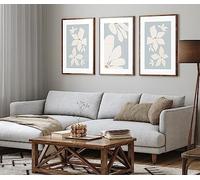 Floral Wall Art Set Of 3 Prints (A3)