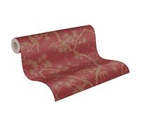 Floral Wallpaper Metropolitan Stories 2 A.S. Création Non-Woven 10.05 m x 0.53 m Metallic Red Made in Germany 378671 37867-1