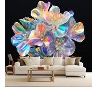 Floral Wallpaper Mural Flowers Photo Wallpaper Non-Woven 400x280cm Decoration Wall Covering N49