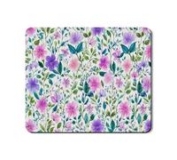 Floral Washer Dryer Top Protector Mat, Lavender Vintage Floral Washing Machine Dust Covers, Springtime Rubber Anti-slip Waterproof Washer And Dryer Mats for Laundry Room 20x24 Inch