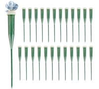 Floral Water Tubes, 25 Pieces Stem Water Tubes For Flowers, Flower Tube With Cap, Reusable Self Watering Supplies For Garden Rose Peony Arrangement Bouquet Propagation Indoor Home