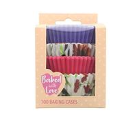 Floral Watercolour Baking Cases | Multipack | 100 Pack