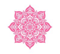 Floral Whispers Mandala to Engraving Decals 54.6x54.6cm Window Decals Pink