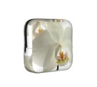 Floral White Flowers Orchid Elegant Modern Trendy, Sanitary Napkin Storage Bag, Period Bags for Women Teen Girls
