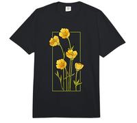 Floral Wildflower Bulbous Crowfoot Buttercup Flower Comfort Colors Adult Heavyweight T-Shirt