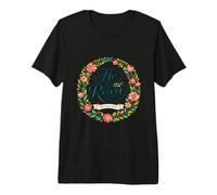 Floral Wildflowers Cottagecore Art Easter Jesus He is Risen Premium T-Shirt