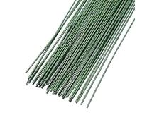 Floral Wire 60cm Green Iron Wire 12pcs/lot 60cm Iron Wire Plastic Florist Stub Stems Floral Wire Wedding Bridal Bouquet Craft Decoration Green Florist Wire