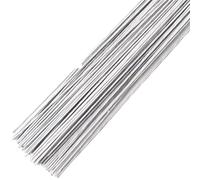 Floral Wires 100Pcs 40cm DIY Floral Stems Artificial Accessoies For Wedding Home Decor for Craft(White)