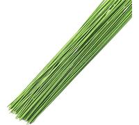 Floral Wires 100Pcs 40cm Floral Stems Artificial DIY Accessoies Wedding Home Decor for Craft(Light green)