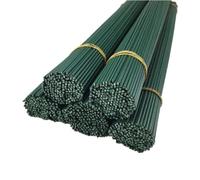 Floral Wires 50-100pcs Artificial Green Flower Stems DIY Floral Handmade Home Wedding Decoration for Craft(30cm,50pcs)