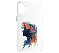 Floral Woman Botanical Beauty Petals Bloom Feminine Grace Case for iPhone 16 Plus