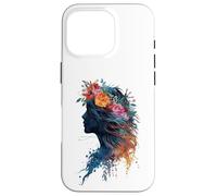 Floral Woman Botanical Beauty Petals Bloom Feminine Grace Case for iPhone 16 Pro