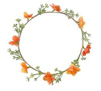 Floral Wreath Elastic Headband Flower Headpiece Headwear Hair Accessories For Festival Weddings And Special Event