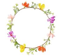 Floral Wreath Elastic Headband Flower Headpiece Headwear Hair Accessories For Festival Weddings And Special Event