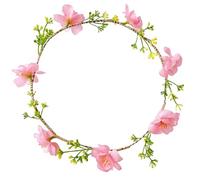 Floral Wreath Elastic Headband Flower Headpiece Party Headwear Decors For Weddings Travel And Everyday Use