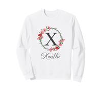 Floral Xanthe Name Flower Personalized Name Xanthe Sweatshirt