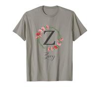 Floral Zoey Name Flower Personalized Name Zoey T-Shirt