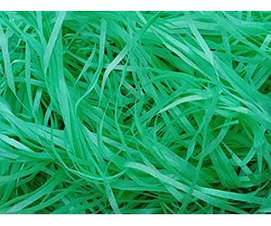 Floralcraft 100g Shredded Tissue Paper (Green) - Fine Cut Acid Free Soft Shredded Paper for Gift Box, Hamper Stuffing, Easter Basket Filling, DIY Gift Packaging