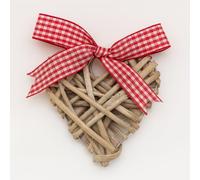 Floralcraft® 10cm Grey Wicker Heart For Gifting Home Event Décor Displays Table Settings DIY Craft Doors Walls
