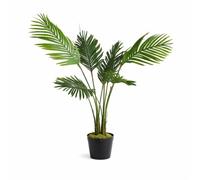 Floralcraft® 110cm Artificial Palm Plant - Realistic Faux Tropical Indoor Palm Tree with UV Resistant Green Leaves, Weighted Pot & Moss Finish for Home, Office & Indoor Décor