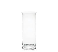 Floralcraft 30cm x 12cm Classic Glass Cylinder Vases, Handmade Good Value Wholesale Flower Vases