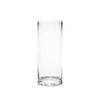 Floralcraft? 12cm x 30cm Clear Glass Cylinder Vase, Decorative Tall Flower Vase Plant Bud Container for Home Office Wedding Table Centerpiece
