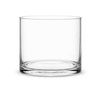 Floralcraft® 15cm x 15cm Crystal Clear Glass Cylinder Vase for Flowers, Floating Candles & Table Centrepieces | Thick Glass Tank Vase for Home, Weddings & Events