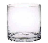 Floralcraft 15cm x 15cm x 15cm Crystal Clear Glass Vase for Flowers, Decorative Tall Plant Bud Container Cylindrical Flower Vase for Home Office Wedding Table Centerpiece (Pack of 5)