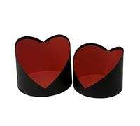 Floralcraft® 2-Pcs Black Aria Heart Box for presenting flowers, gifts, and keepsakes with a refined touch